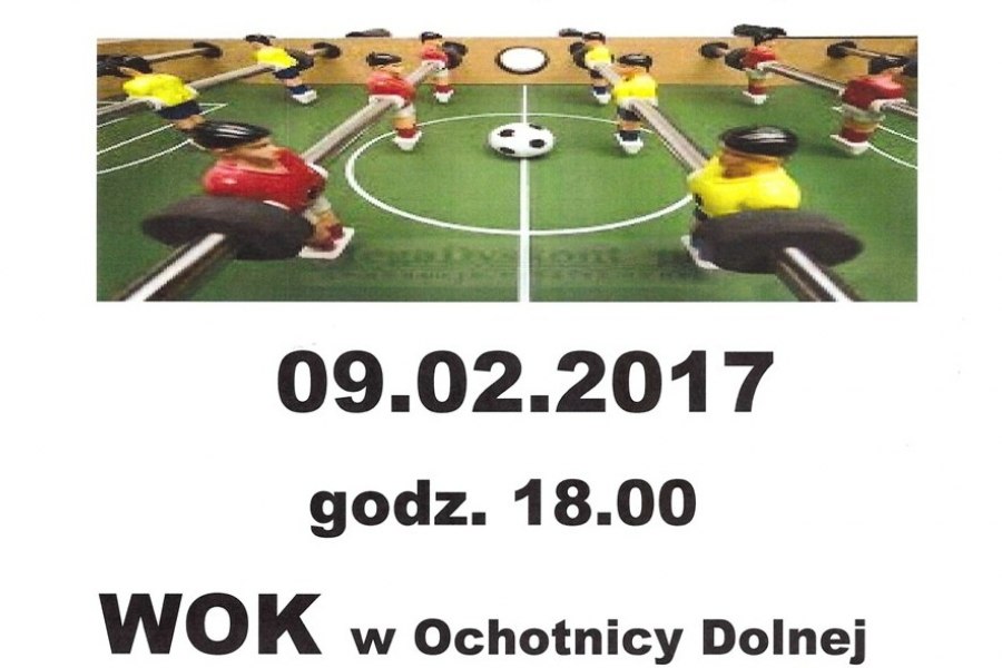 Turniej deblowy piłkarzyków w WOK w Ochotnicy Dolnej