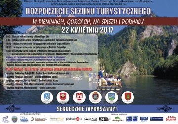 Zaproszenie na otwarcie sezonu turystycznego w Gorcach, Pieninach, na Spiszu i Podhalu