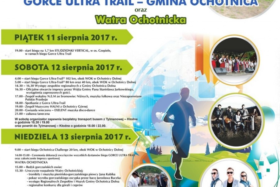 Międzynarodowy Festiwal Biegów Górskich Gorce Ultra Trail - Gmina Ochotnica już w najbliższy weekend