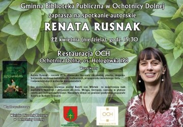 Spotkanie autorskie z ochotniczanką Renatą Rusnak