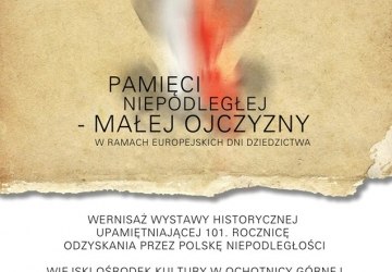 Wernisaż wystawy upamiętniającej 101. rocznicę odzyskania przez Polskę niepodległości