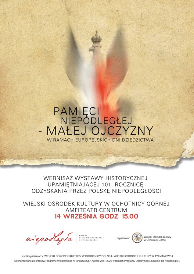 Wernisaż wystawy upamiętniającej 101. rocznicę odzyskania przez Polskę niepodległości