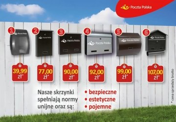 Informacja Poczty Polskiej dotycząca skrzynek pocztowych