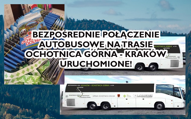 Bezpośrednie połączenie autobusowe na trasie Kraków - Ochotnica Górna uruchomione!