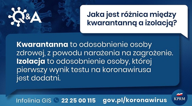 Jaka jest różnica między kwarantanną a izolacją?