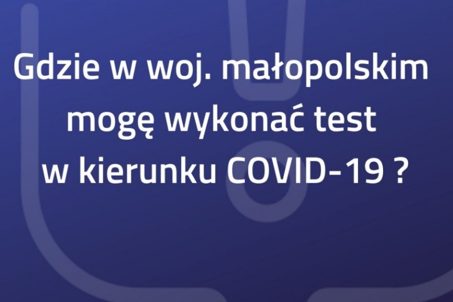 Lista punktów wymazowych dla osób skierowanych na test w kierunku COVID-19